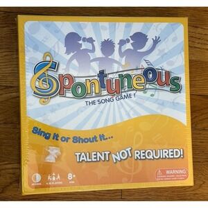 Spontuneous The Song Game Board Game Music Family Party 4-10 Players Ages 8+